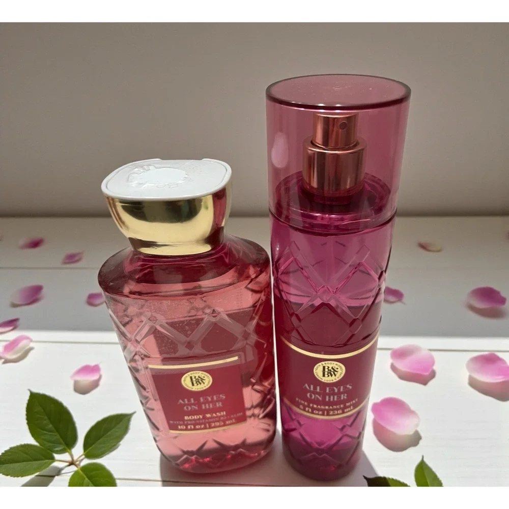 Bath & Body Works All Eyes On Her Body Wash Fragrance Mist Blackberry Jasmine‎ - Picture 2 of 9